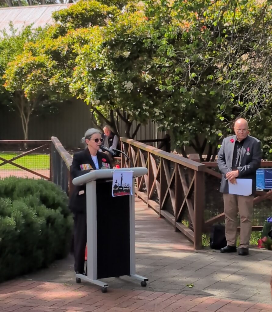Remembrance Day address 2025, picture of speaker